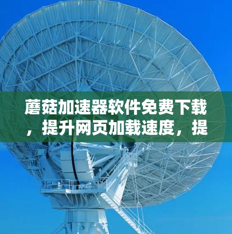 蘑菇加速器软件免费下载，提升网页加载速度，提升效率，下载链接