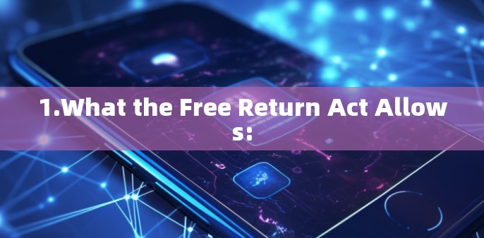 1.What the Free Return Act Allows: