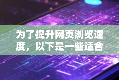 为了提升网页浏览速度，以下是一些适合免费使用的加速器软件推荐，每个软件都有其独特的优势和适用场景