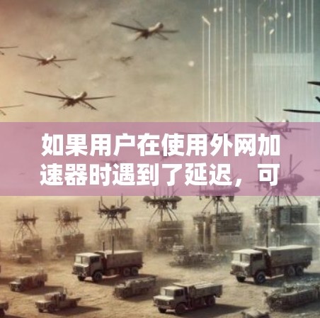 如果用户在使用外网加速器时遇到了延迟，可以按照以下步骤解决问题