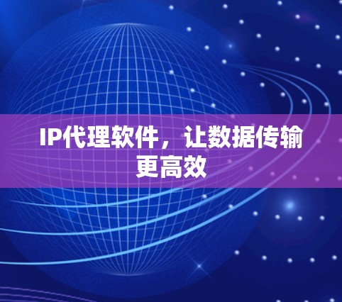 IP代理软件，让数据传输更高效