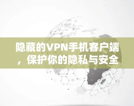 隐藏的VPN手机客户端，保护你的隐私与安全