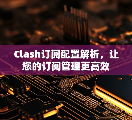 Clash订阅配置解析，让您的订阅管理更高效