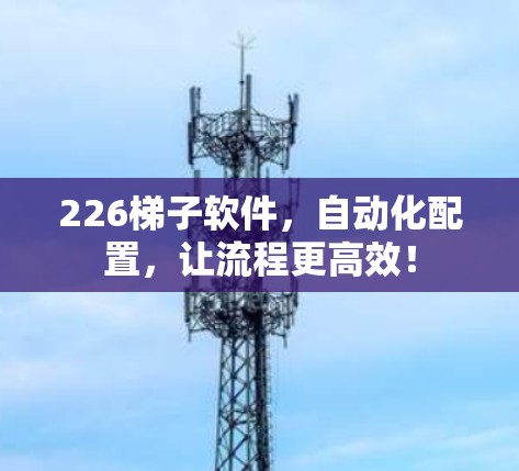 226<strong>梯子</strong>软件，自动化配置，让流程更高效！