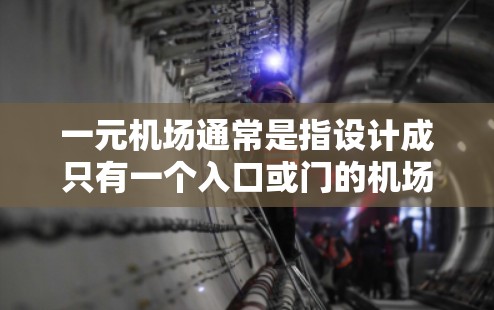 一元机场通常是指设计成只有一个入口或门的机场。这种设计在某些国家或城市中被采用,以减少排队时间、提高旅客的体验,或者利用特定的设计来吸引游客。以下是一元机场的特点和设计 一元机场通常是指设计成只有一个入口或门的机场。这种设计在某些国家或城市中被采用,以减少排队时间、提高旅客的体验,或者利用特定的设计来吸引游客。以下是一元机场的特点和设计