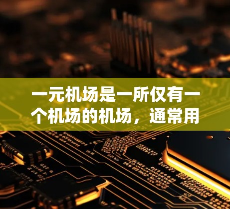 一元机场是一所仅有一个机场的机场，通常用于管理国际航线，其核心特点包括整合功能、自动化系统、统一规则和标准化设计。以下是对这一概念的详细分析
