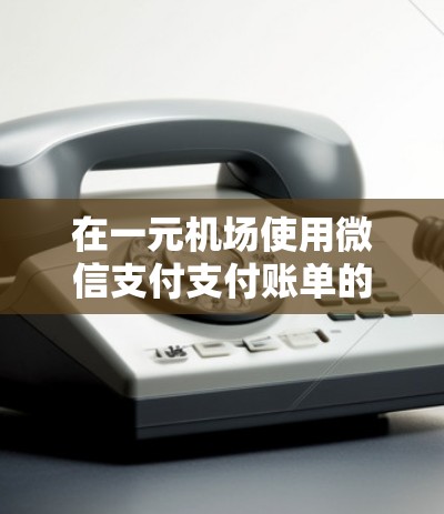 在一元机场使用微信支付支付账单的步骤如下