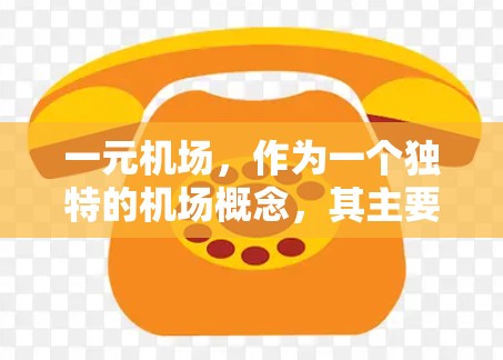 一元机场，作为一个独特的机场概念，其主要特点和作用如下